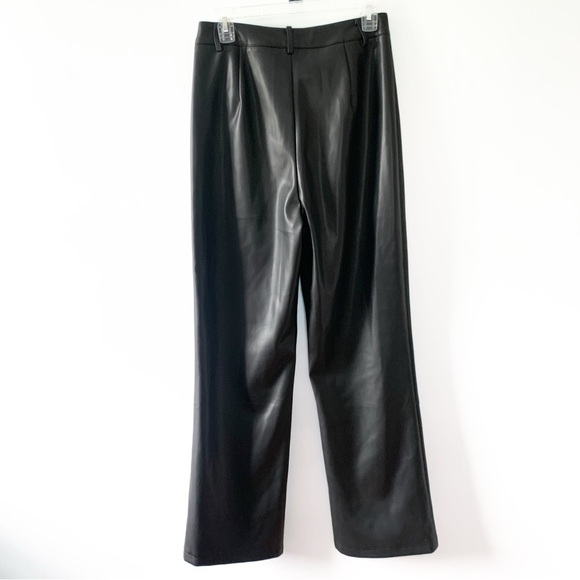 PRICE DROP Commense Women's Black High-Waisted Faux Leather Pleather Pants M NWT - Picture 8 of 9